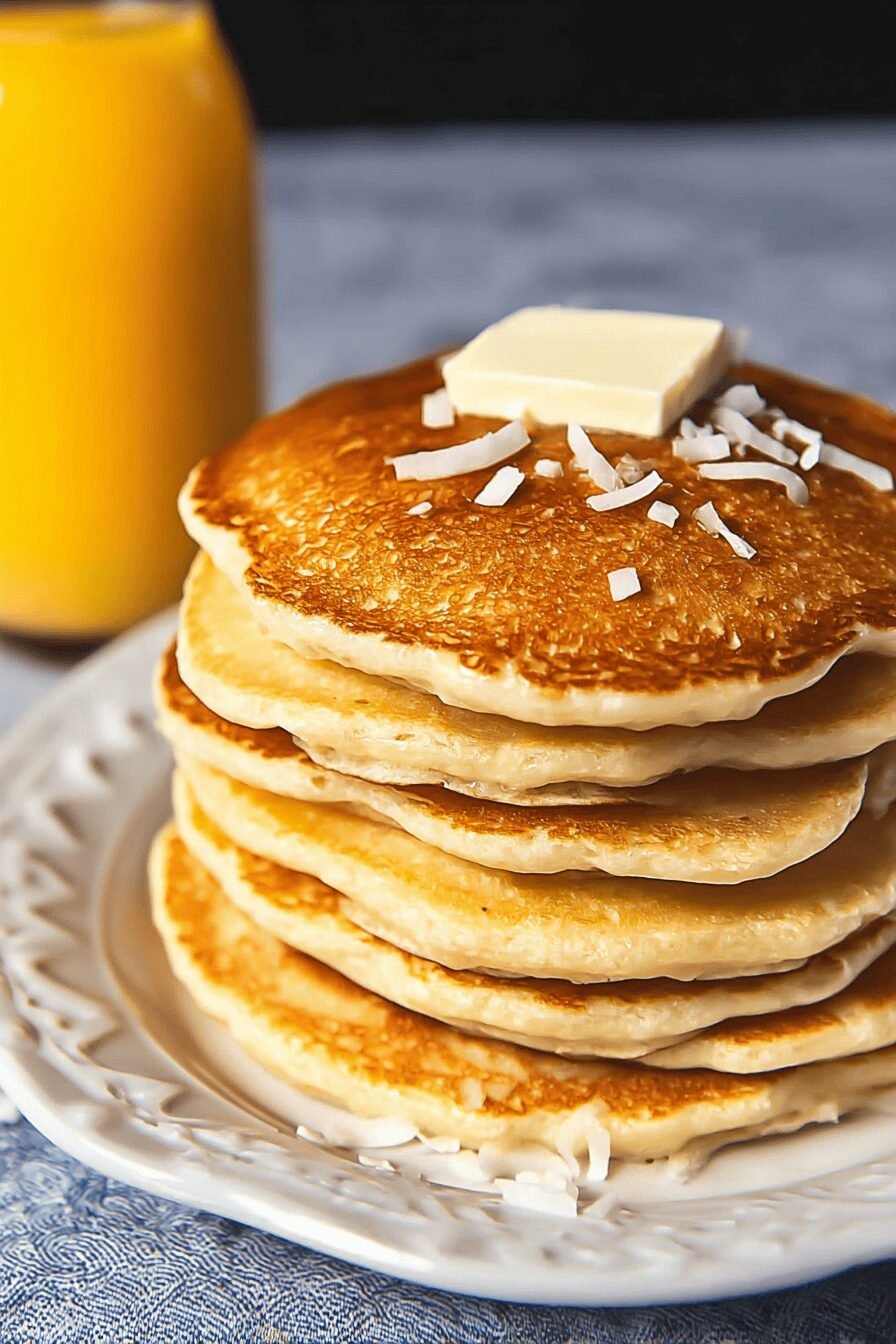 Fluffy Coconut Pancakes Recipe for Breakfast
