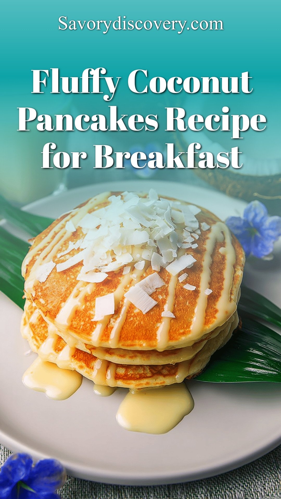 Fluffy Coconut Pancakes Recipe for Breakfast