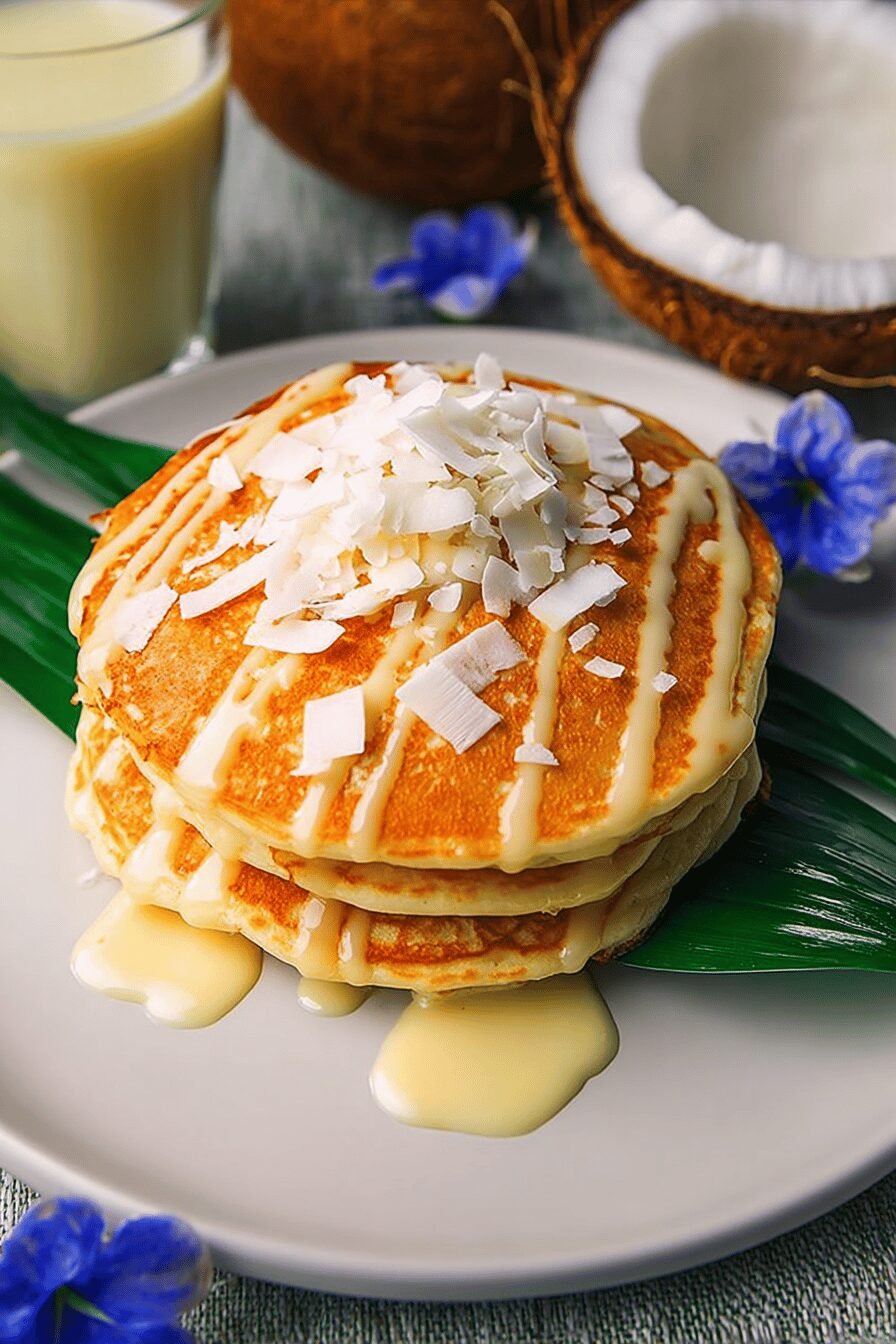 Fluffy Coconut Pancakes Recipe for Breakfast