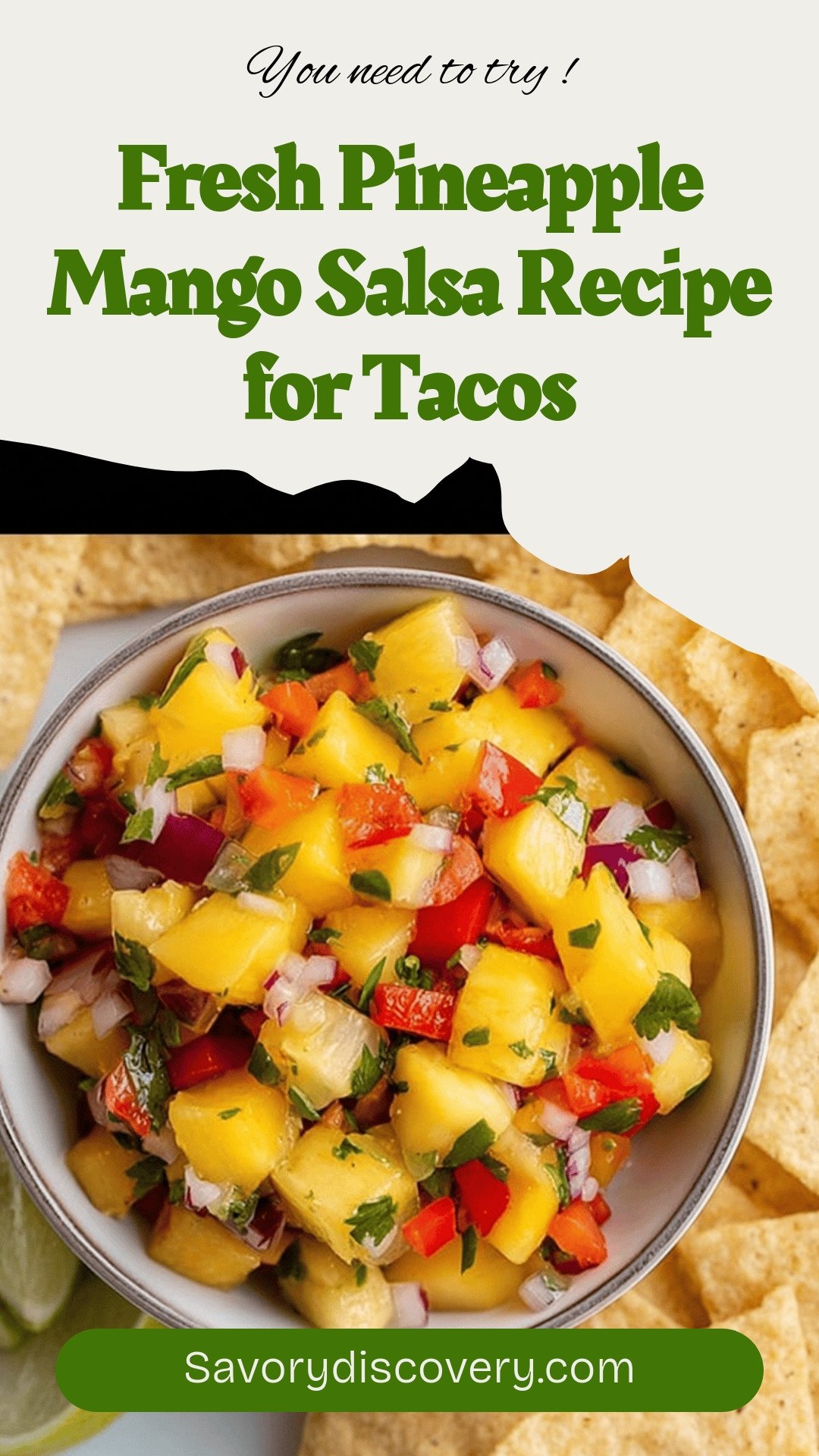 Fresh Pineapple Mango Salsa Recipe for Tacos