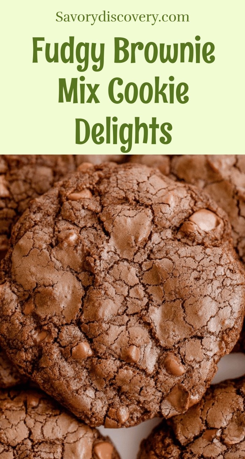 Fudgy Brownie Mix Cookie Delights
