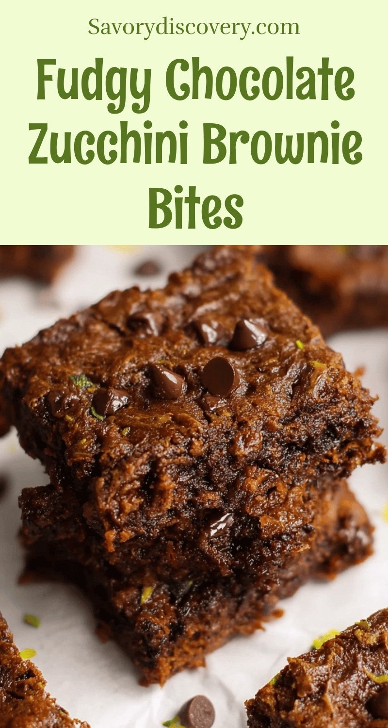 Fudgy Chocolate Zucchini Brownie Bites