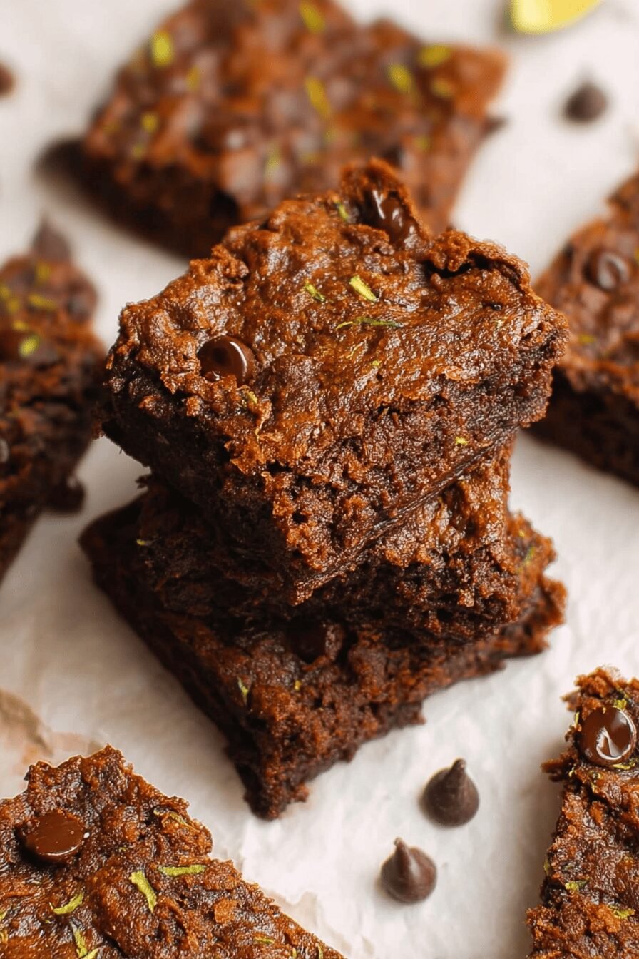 Fudgy Chocolate Zucchini Brownie Bites
