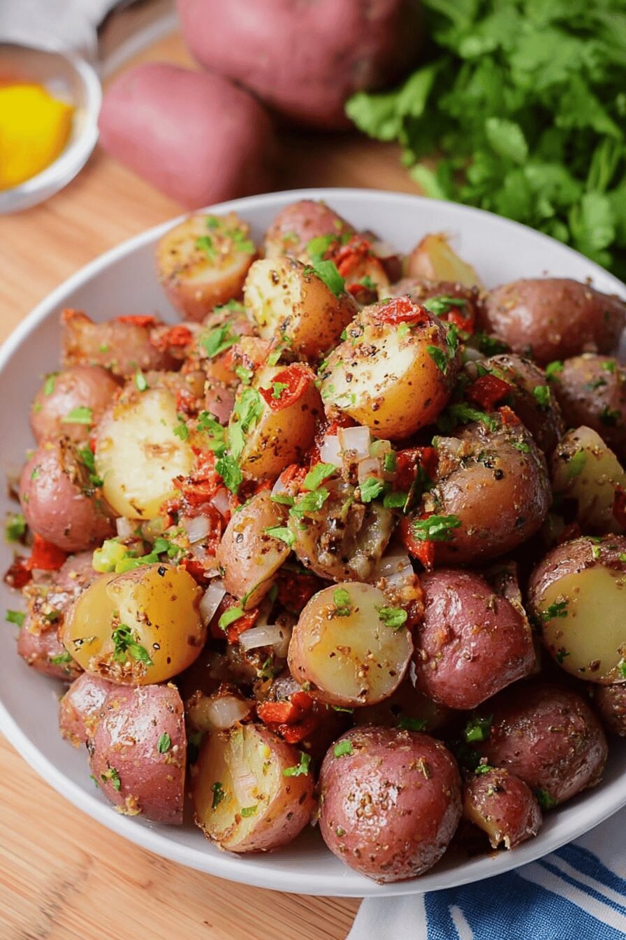 German Potato Salad with Warm Bacon Dressing