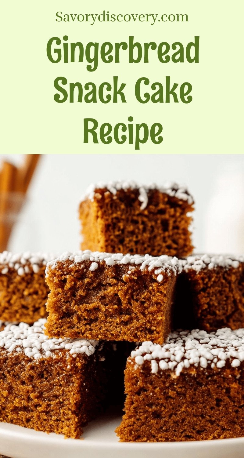 Gingerbread Snack Cake Recipe