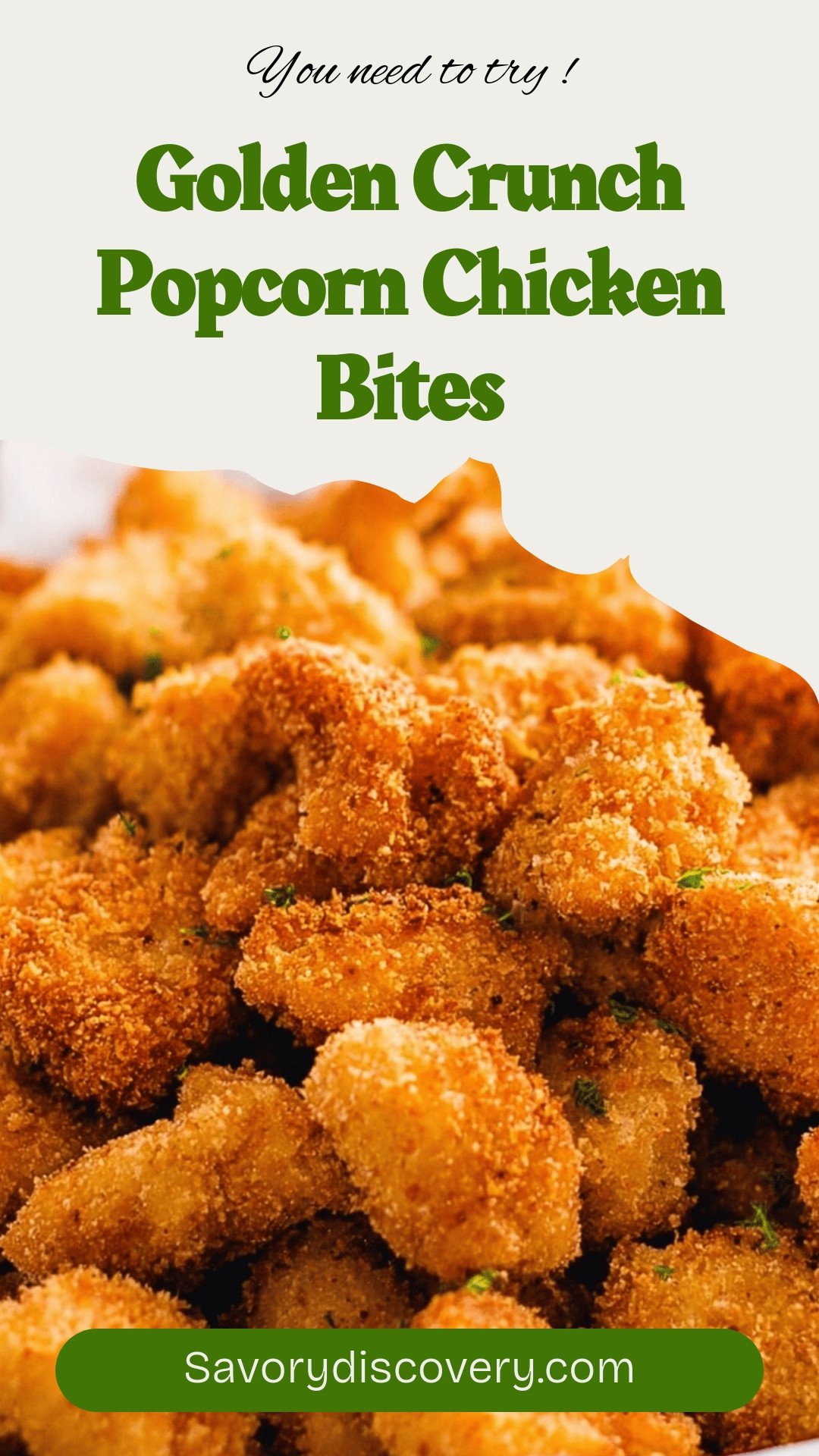 Golden Crunch Popcorn Chicken Bites
