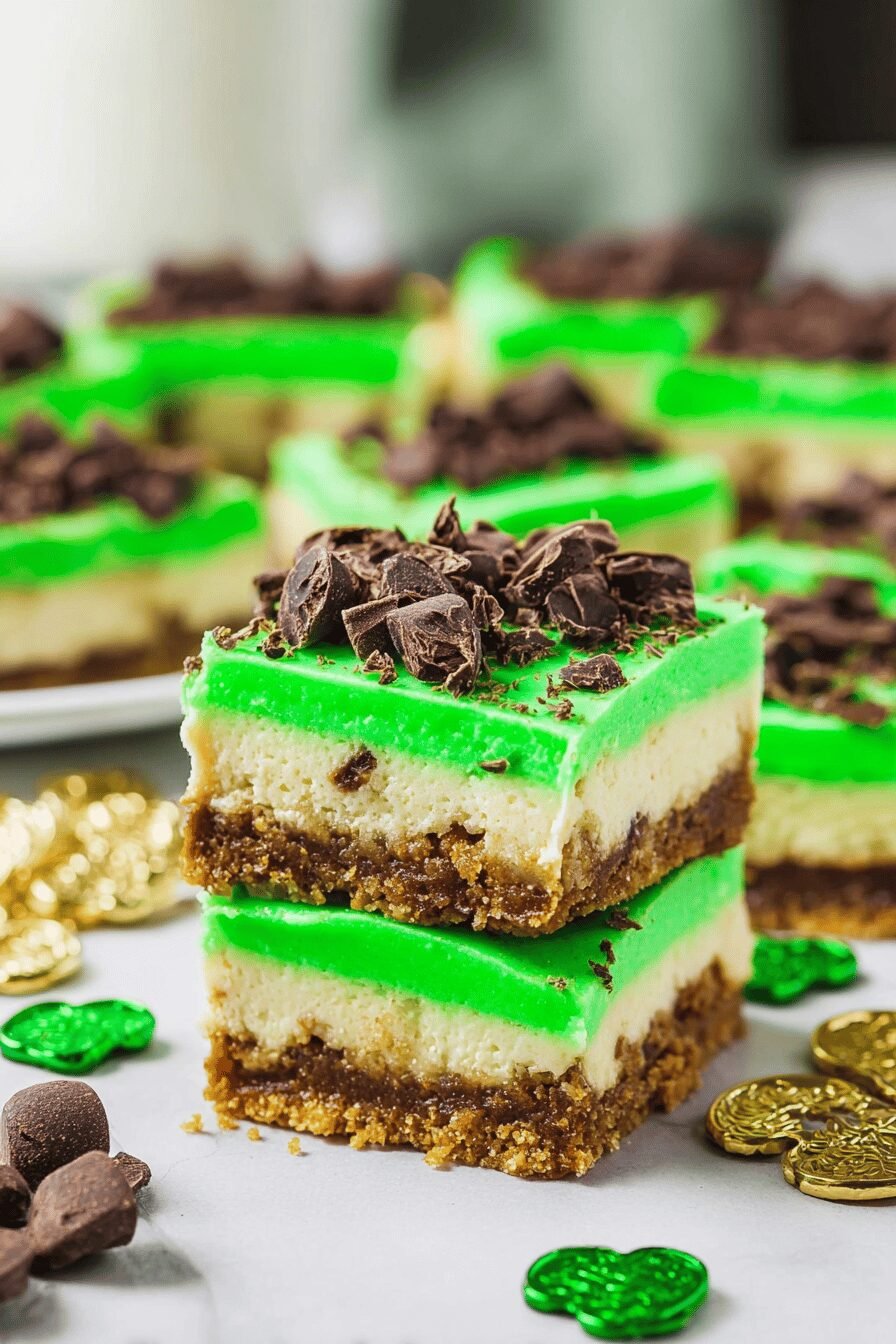 Grasshopper Cheesecake Bars Recipe