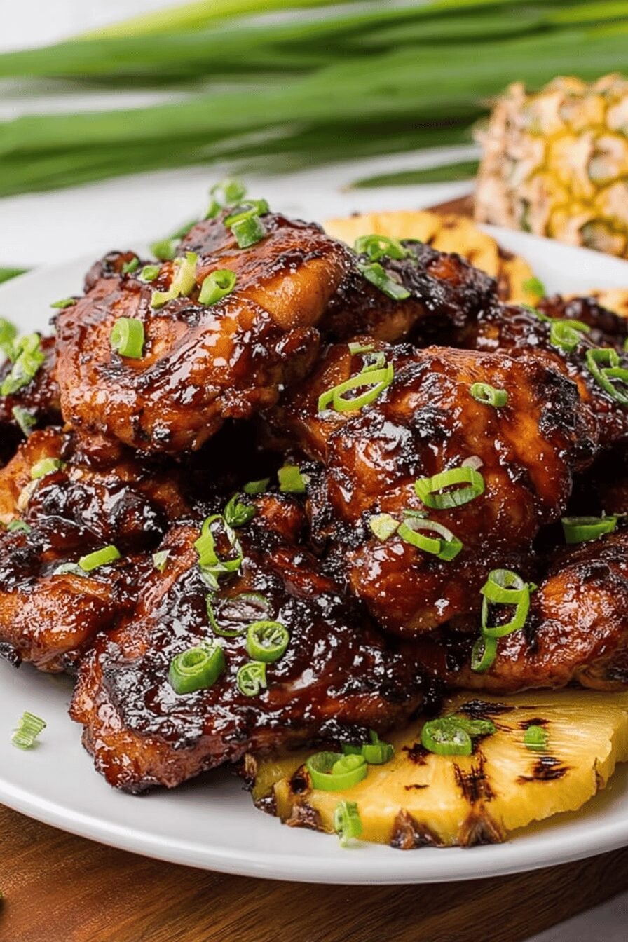 Hawaiian Grilled Chicken with Sweet Glaze
