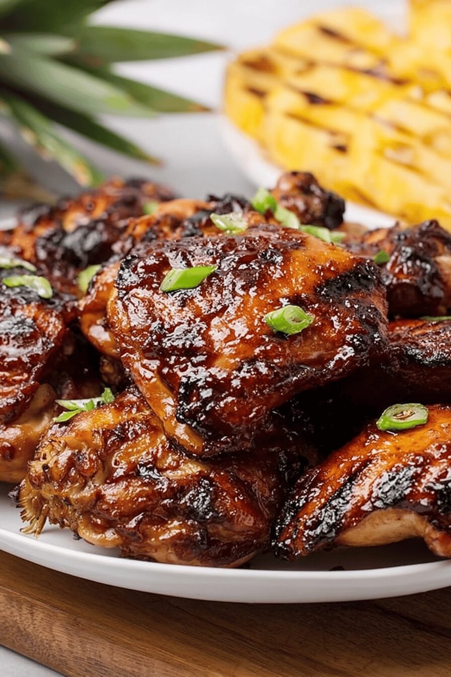 Hawaiian Grilled Chicken with Sweet Glaze
