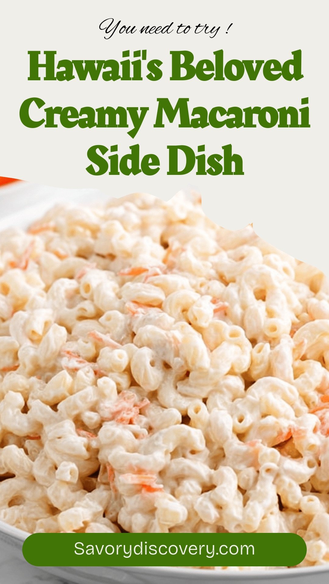 Hawaii's Beloved Creamy Macaroni Side Dish