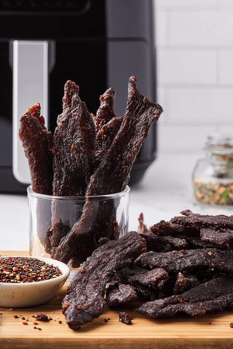 Homemade Air Fryer Teriyaki Beef Jerky Recipe