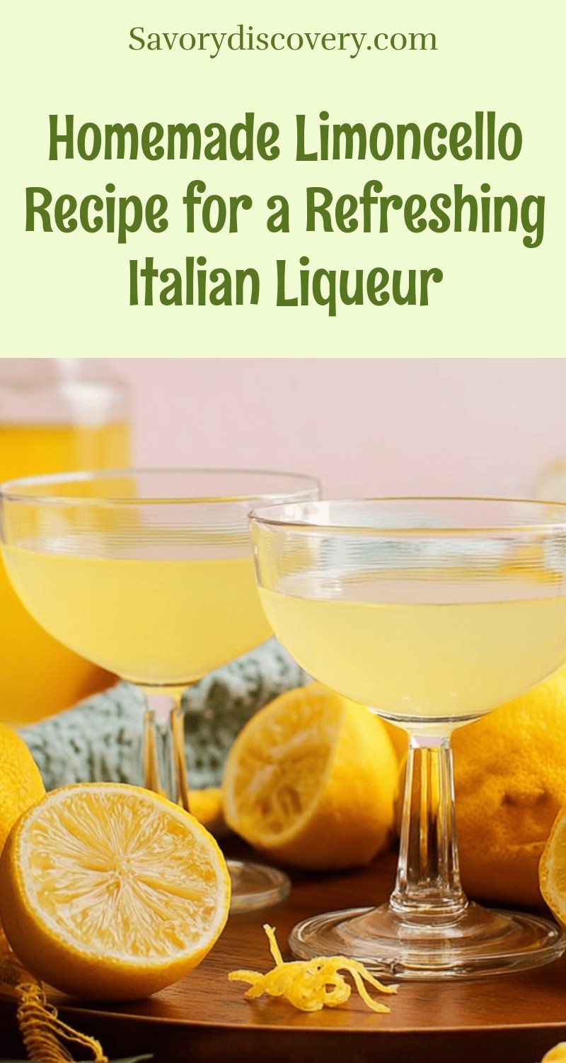 Homemade Limoncello Recipe for a Refreshing Italian Liqueur