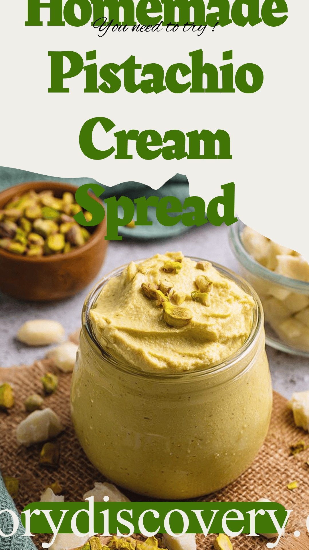Homemade Pistachio Cream Spread