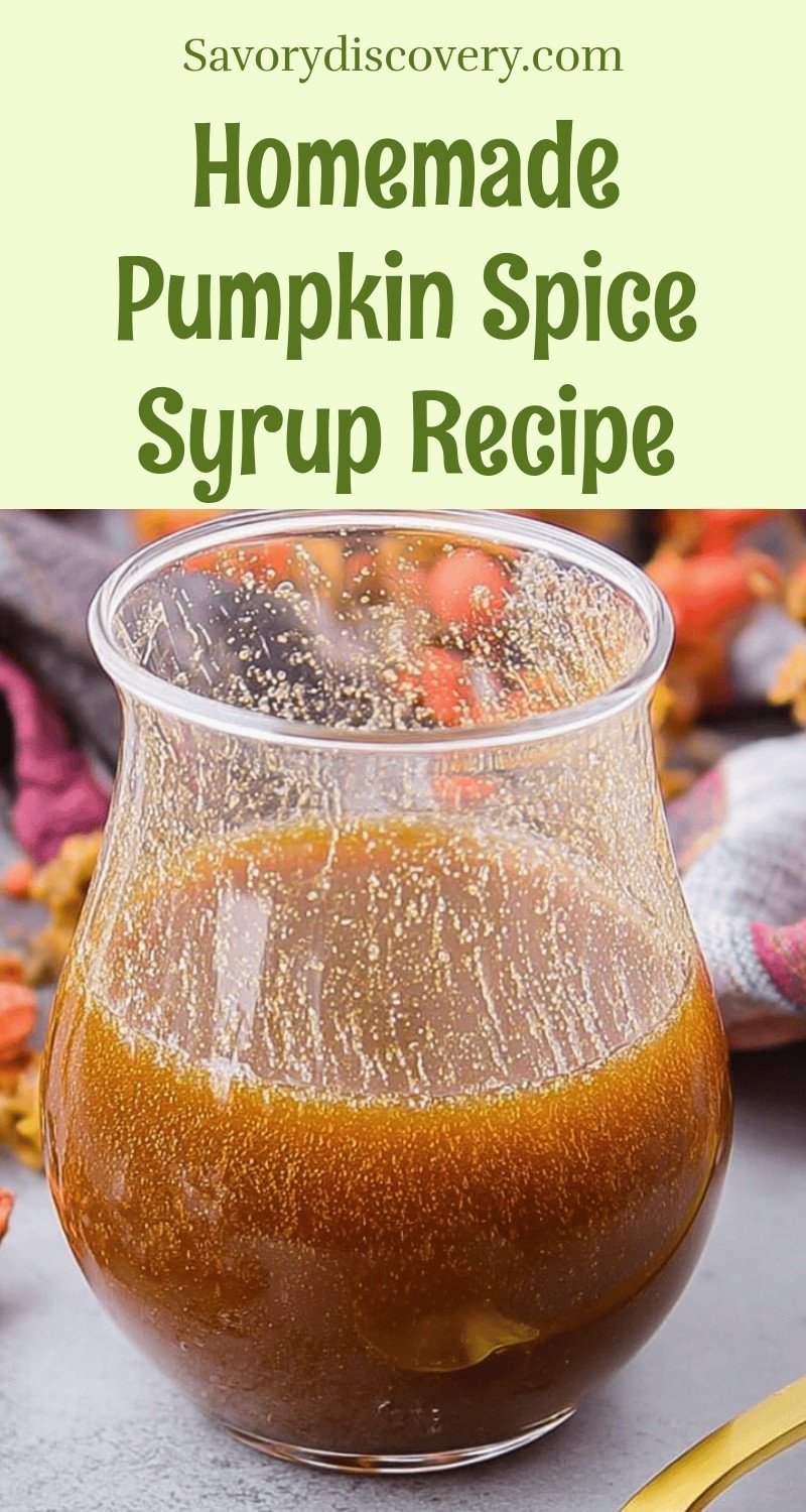 Homemade Pumpkin Spice Syrup Recipe