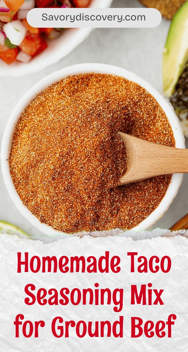 Homemade Taco Seasoning Mix for Ground Beef
