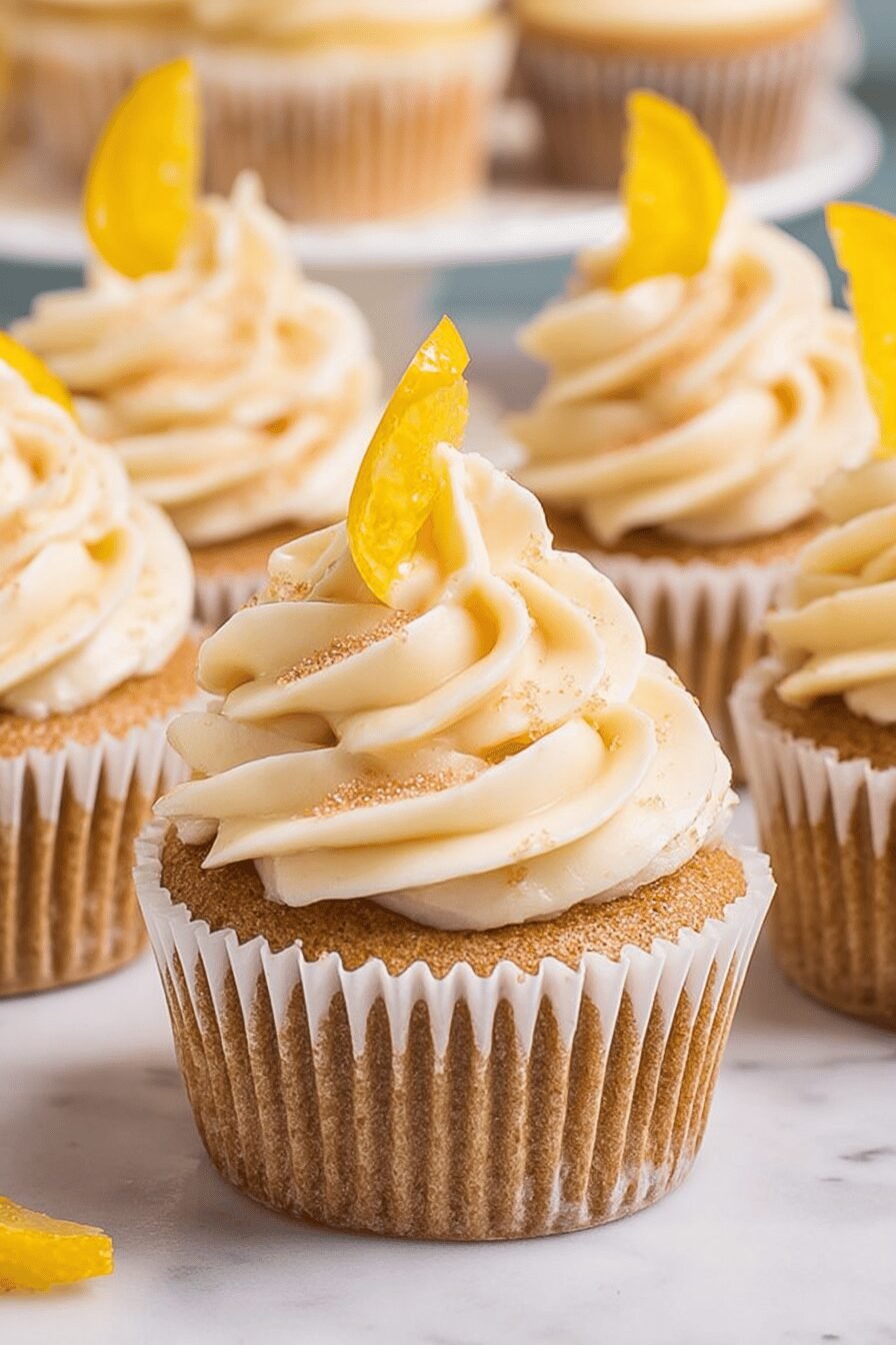 Iced Tea Cupcakes with Lemon Frosting