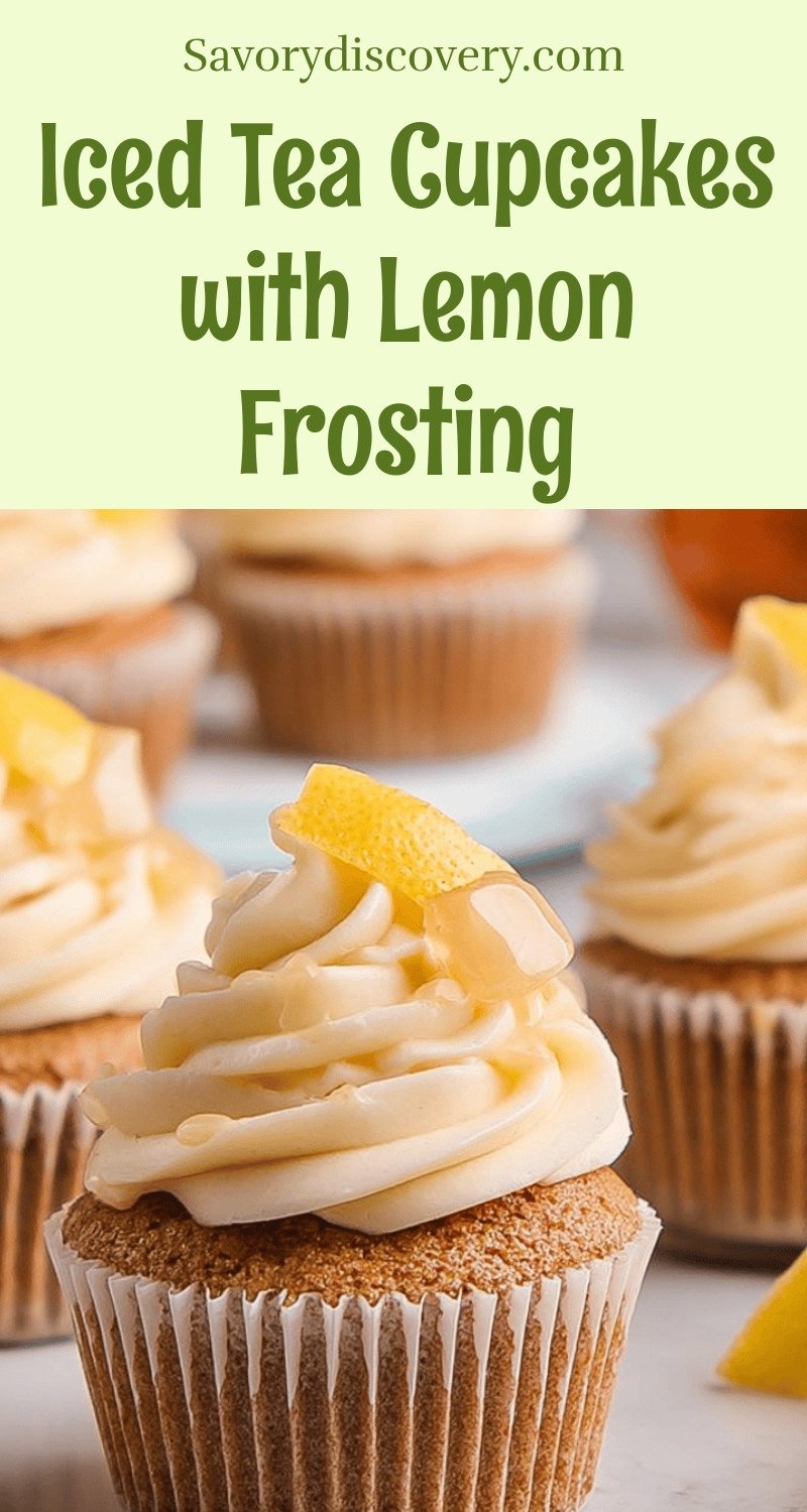 Iced Tea Cupcakes with Lemon Frosting