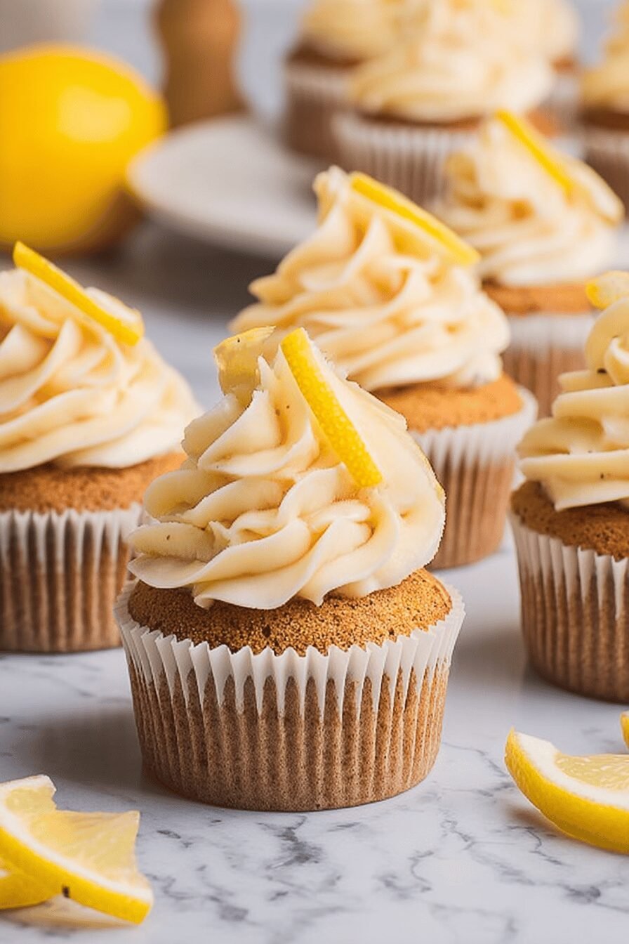 Iced Tea Cupcakes with Lemon Frosting