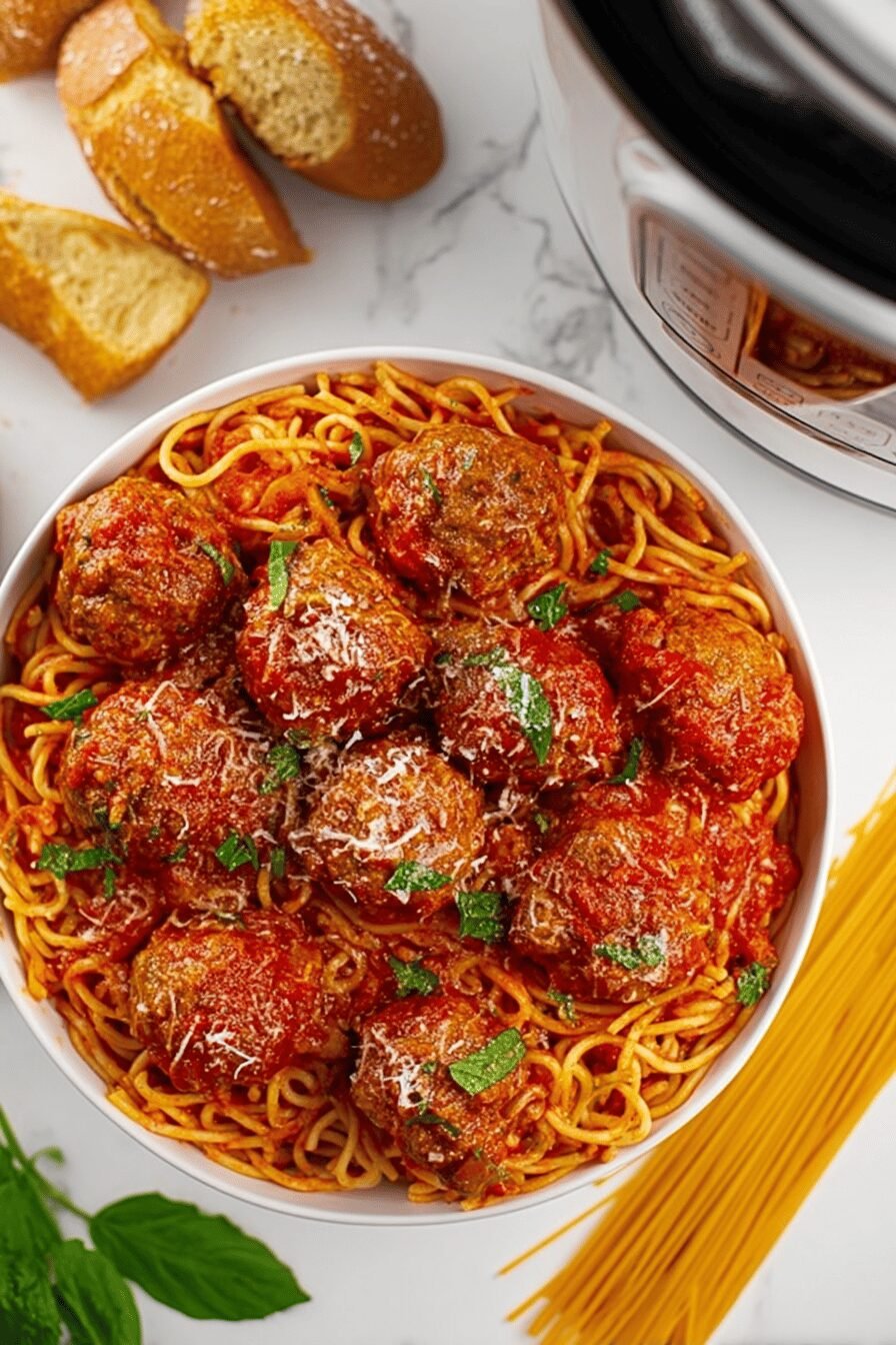 Instant Pot Spaghetti and Meatballs Recipe