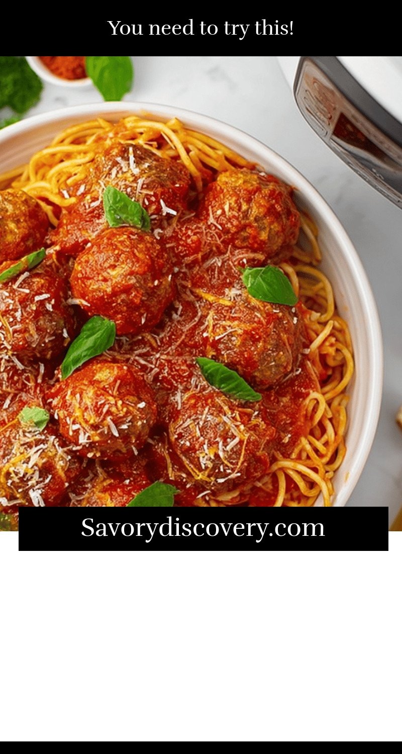 Instant Pot Spaghetti and Meatballs Recipe