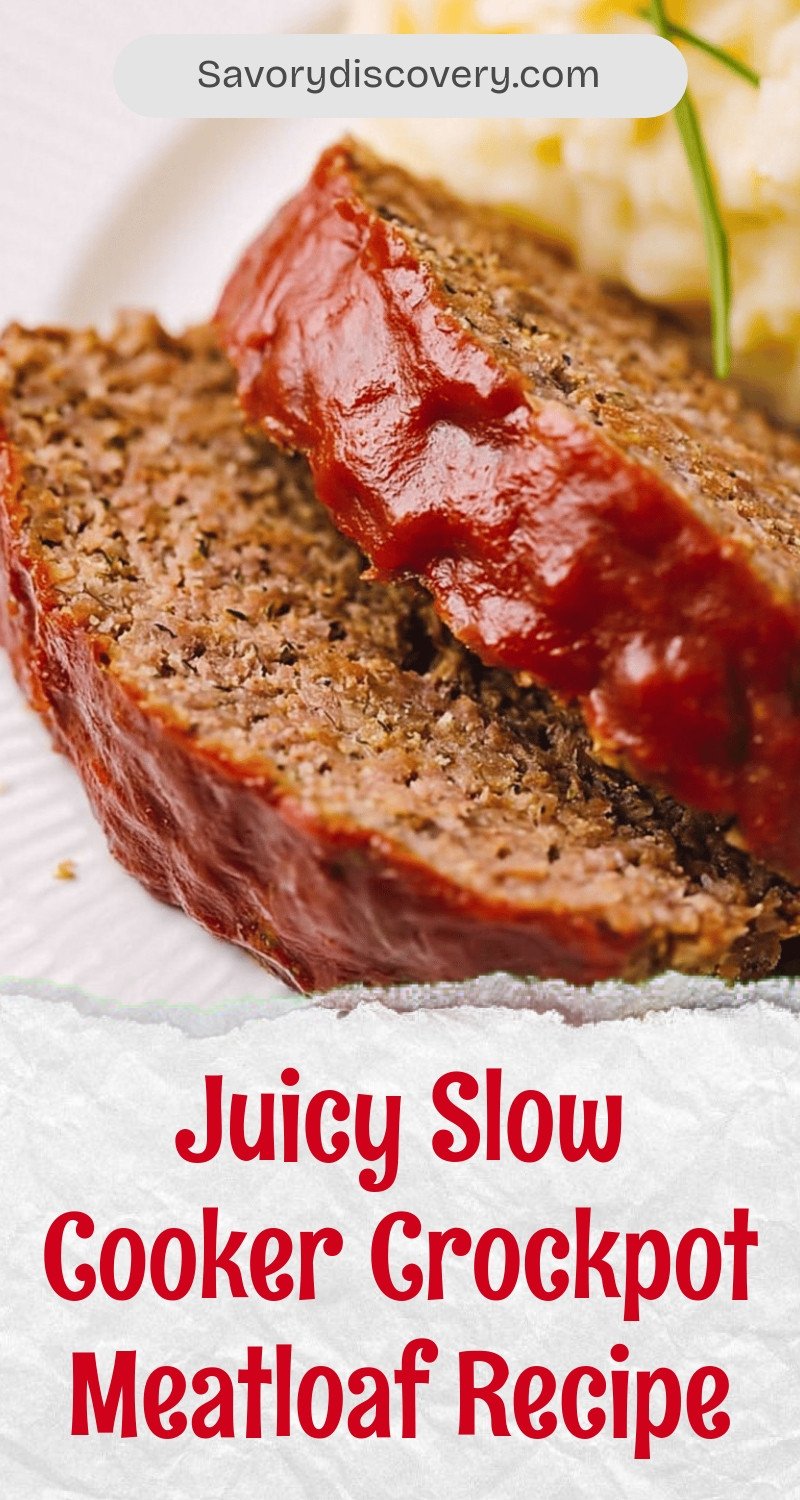 Juicy Slow Cooker Crockpot Meatloaf Recipe
