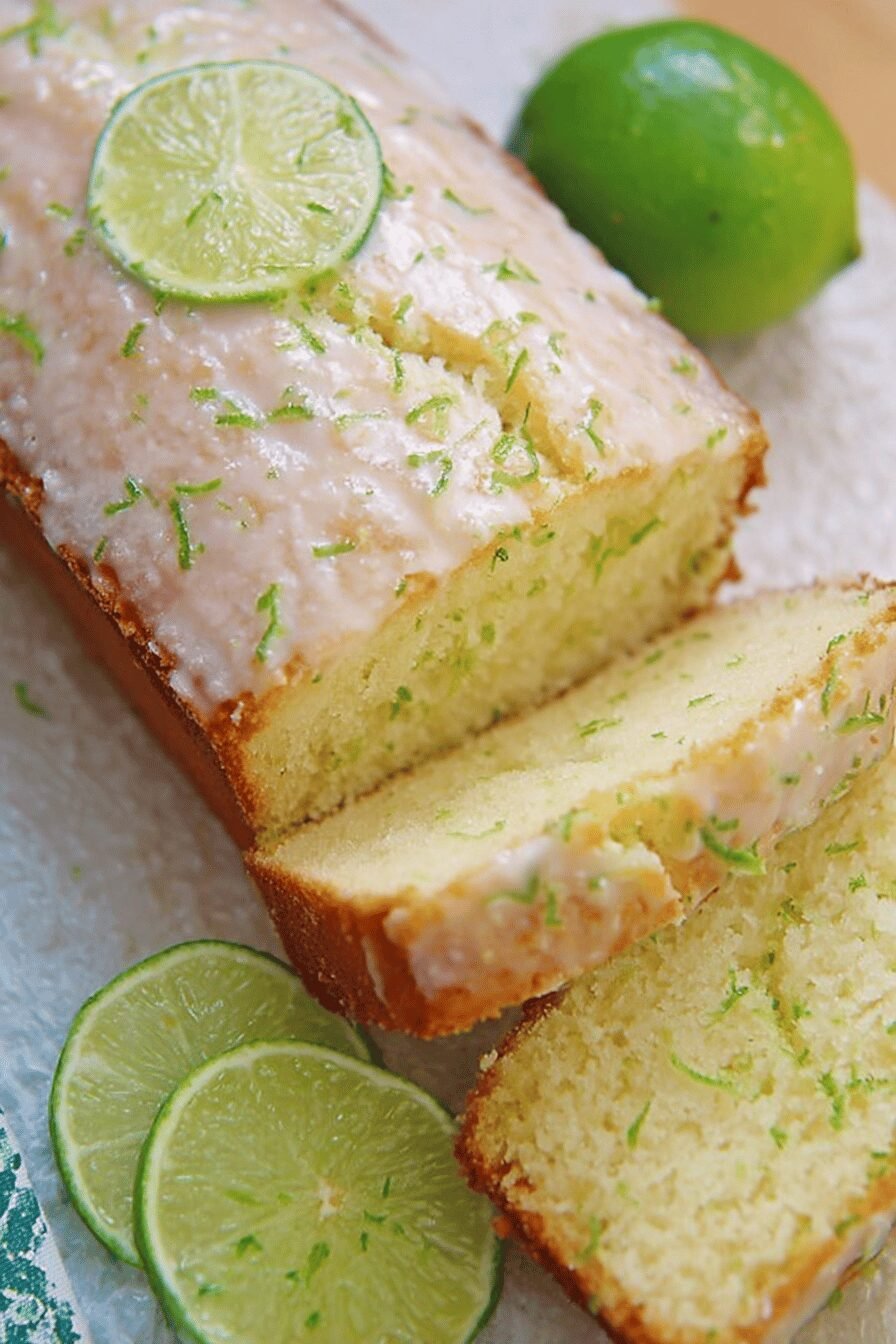 Key Lime Pound Cake with Citrus Glaze
