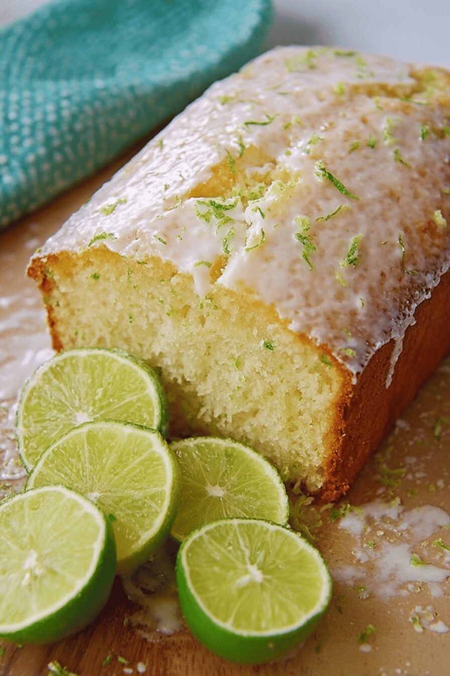 Key Lime Pound Cake with Citrus Glaze