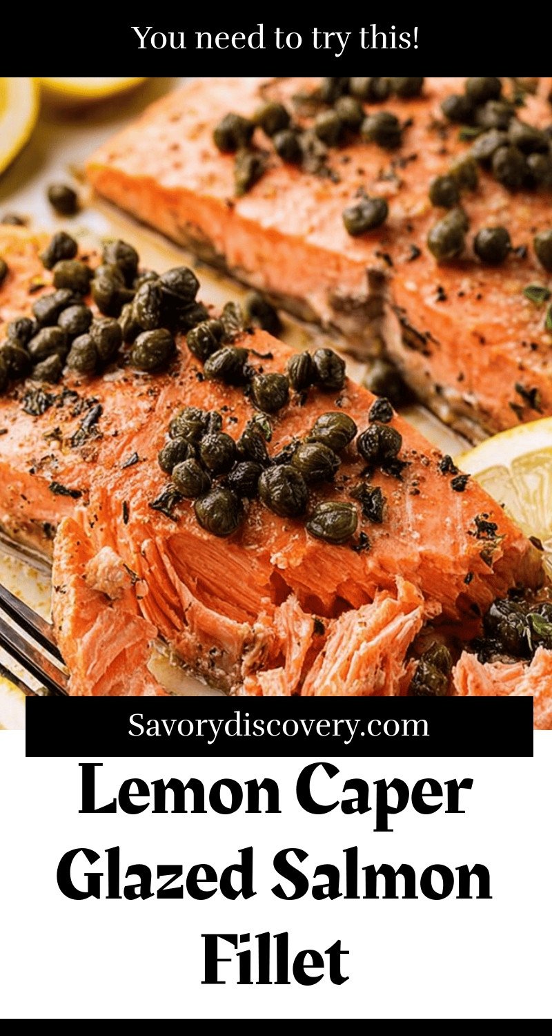 Lemon Caper Glazed Salmon Fillet