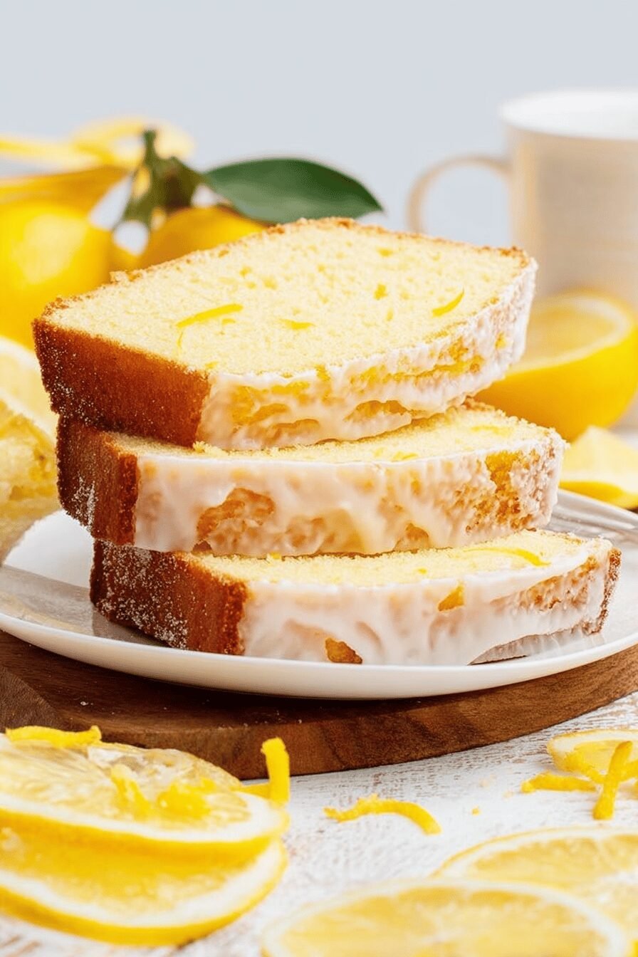 Lemon Glazed Butter Cake Delight