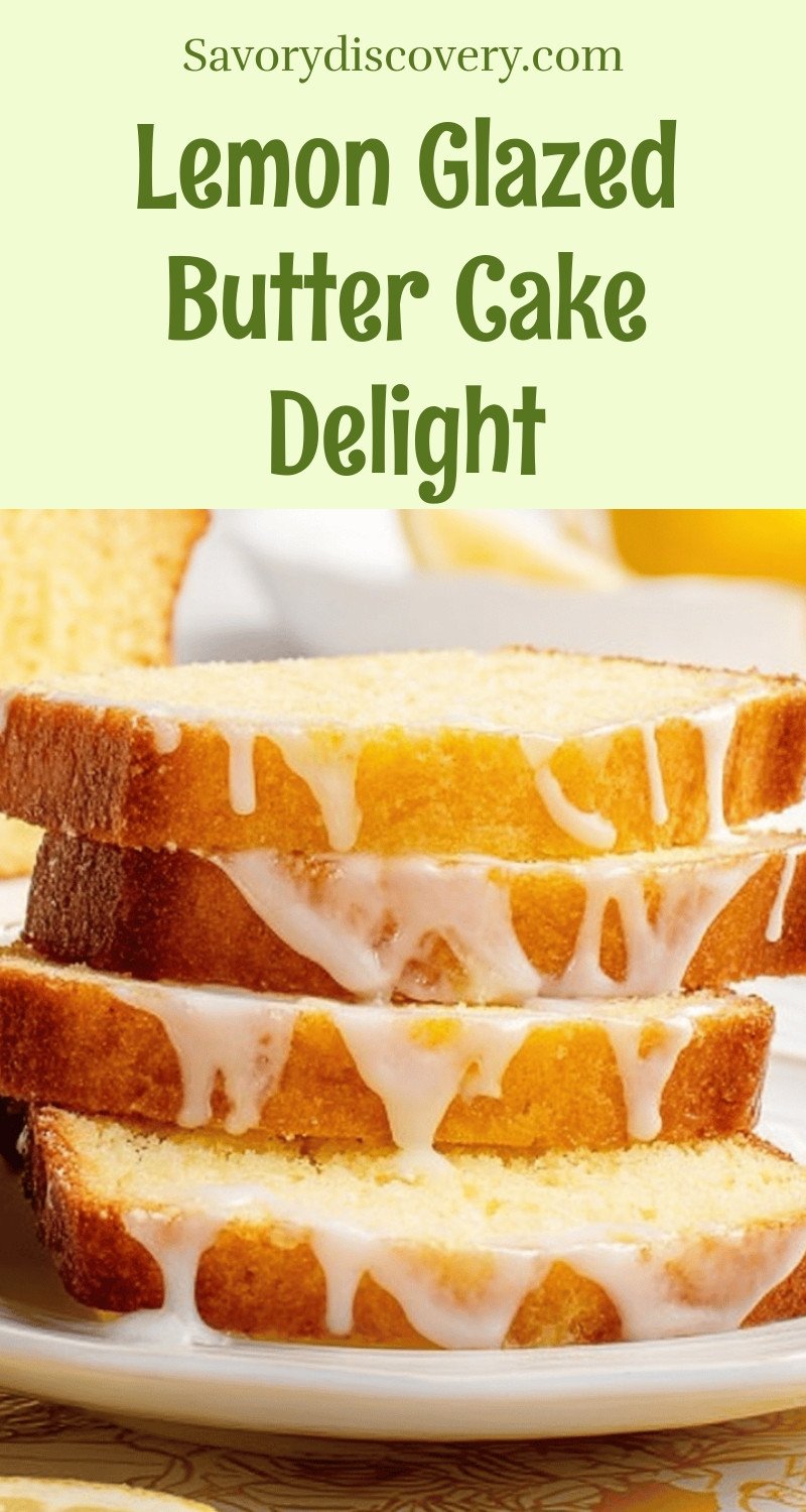 Lemon Glazed Butter Cake Delight