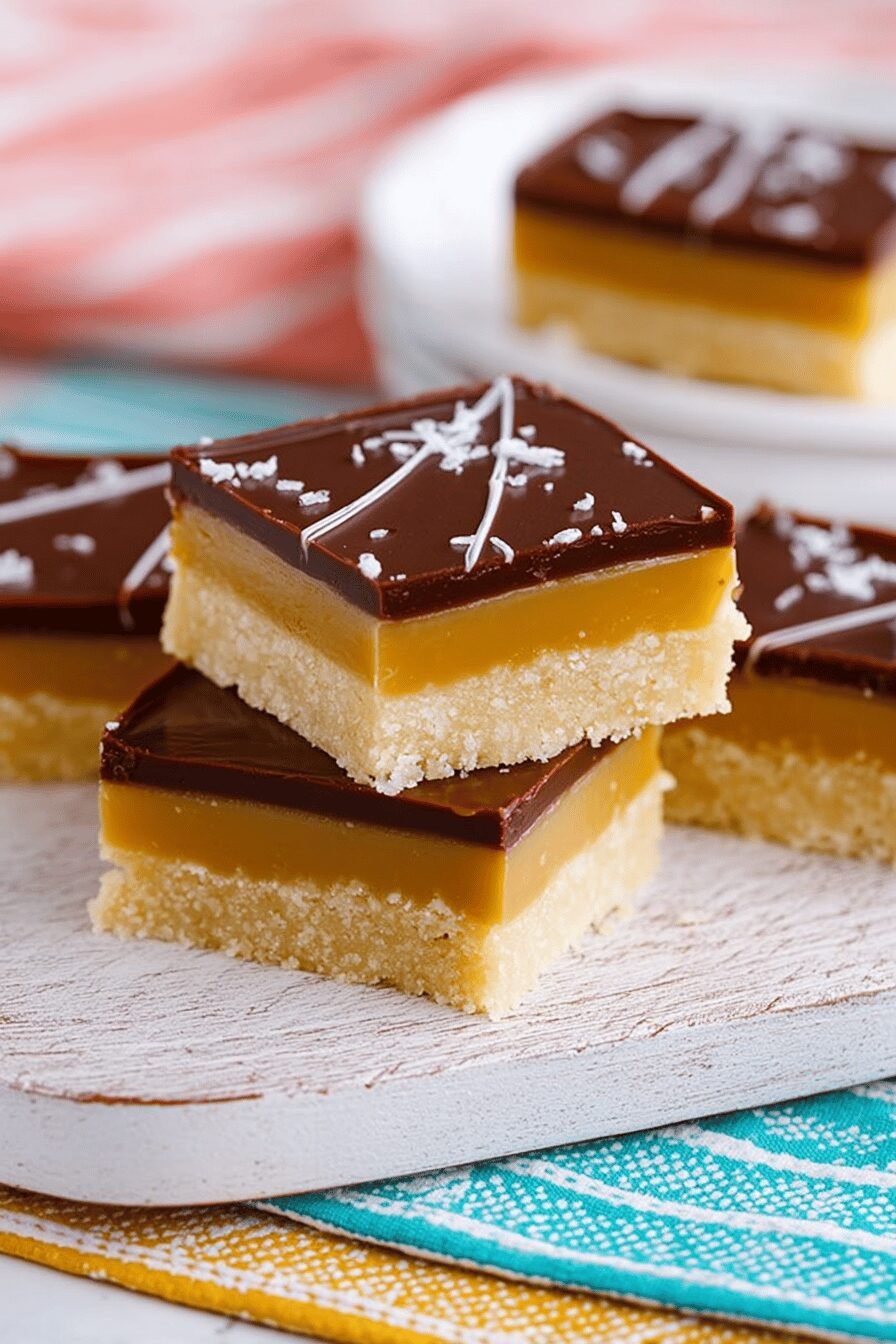 Millionaire Bars Shortbread Caramel Chocolate Recipe