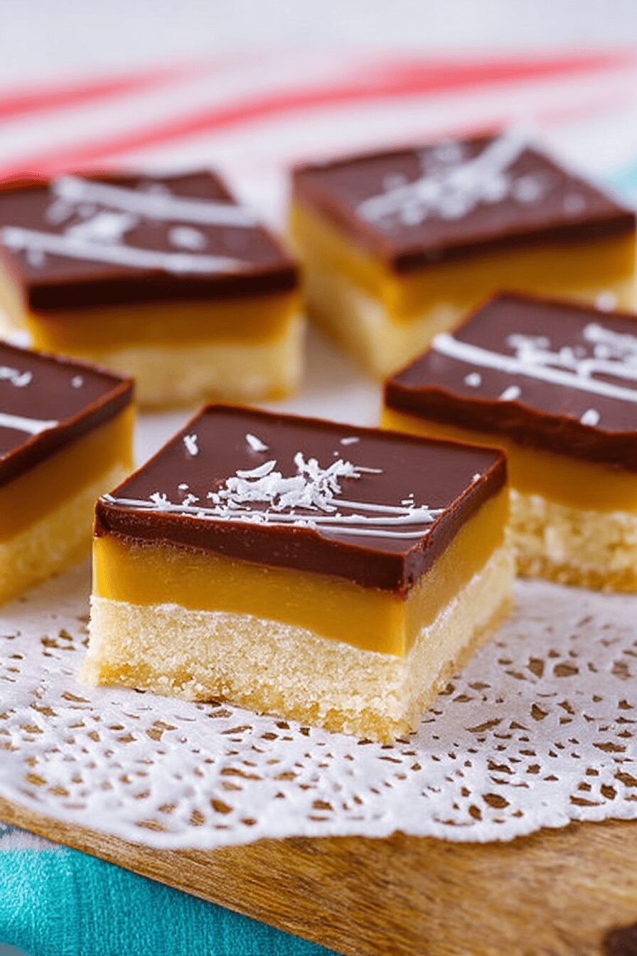 Millionaire Bars Shortbread Caramel Chocolate Recipe