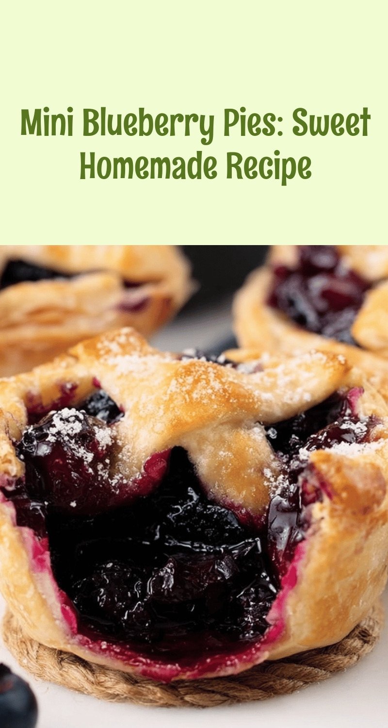 Mini Blueberry Pies: Sweet Homemade Recipe