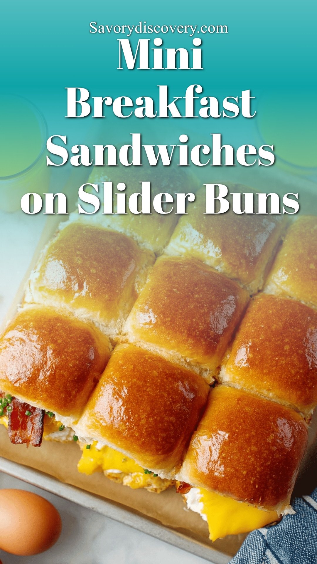 Mini Breakfast Sandwiches on Slider Buns