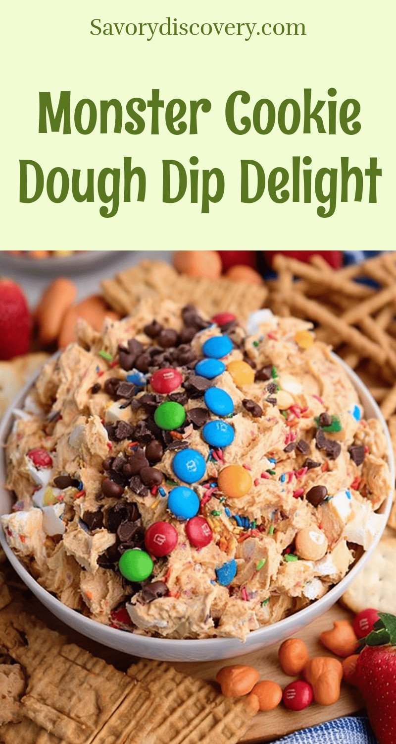Monster Cookie Dough Dip Delight