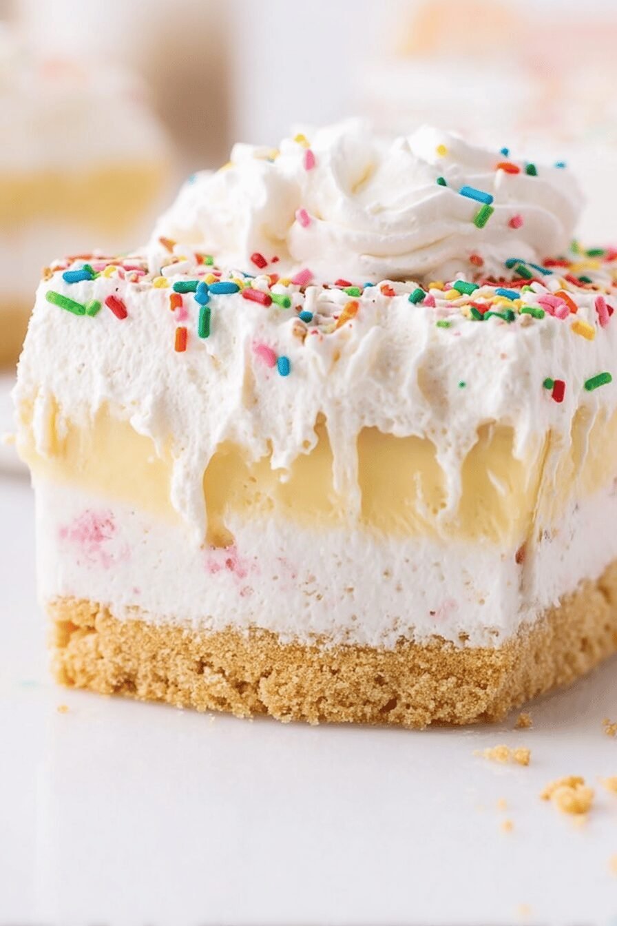No-Bake Birthday Cake Delight Dessert Recipe