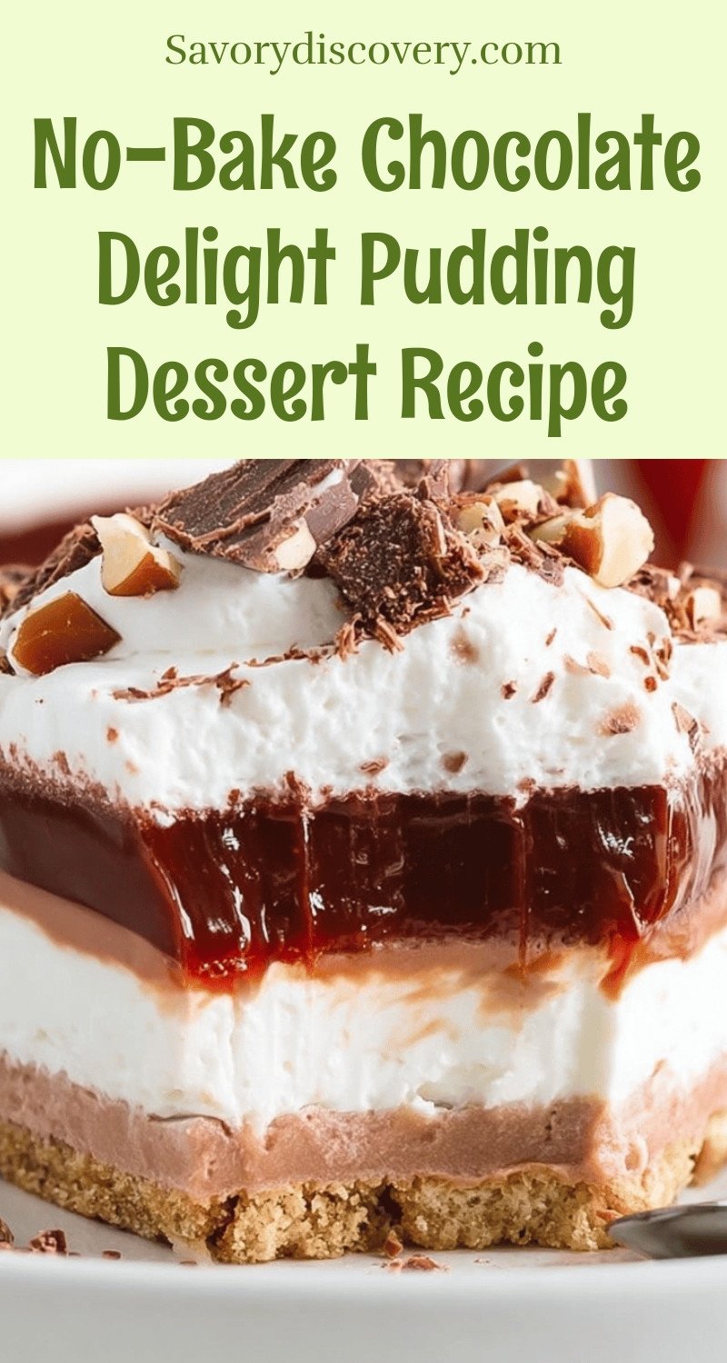 No-Bake Chocolate Delight Pudding Dessert Recipe