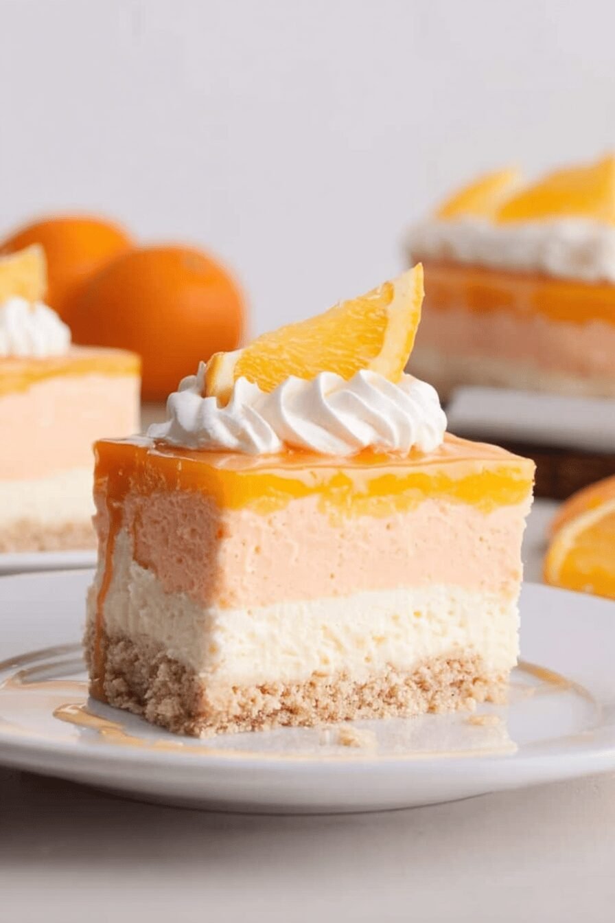 No Bake Orange Creamsicle Cheesecake Recipe