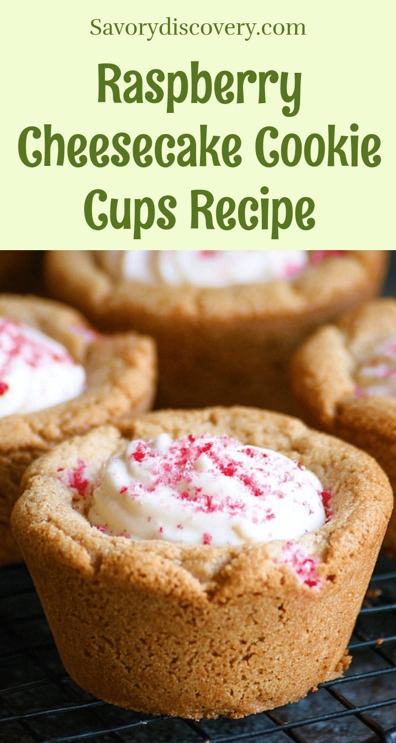 Raspberry Cheesecake Cookie Cups Recipe