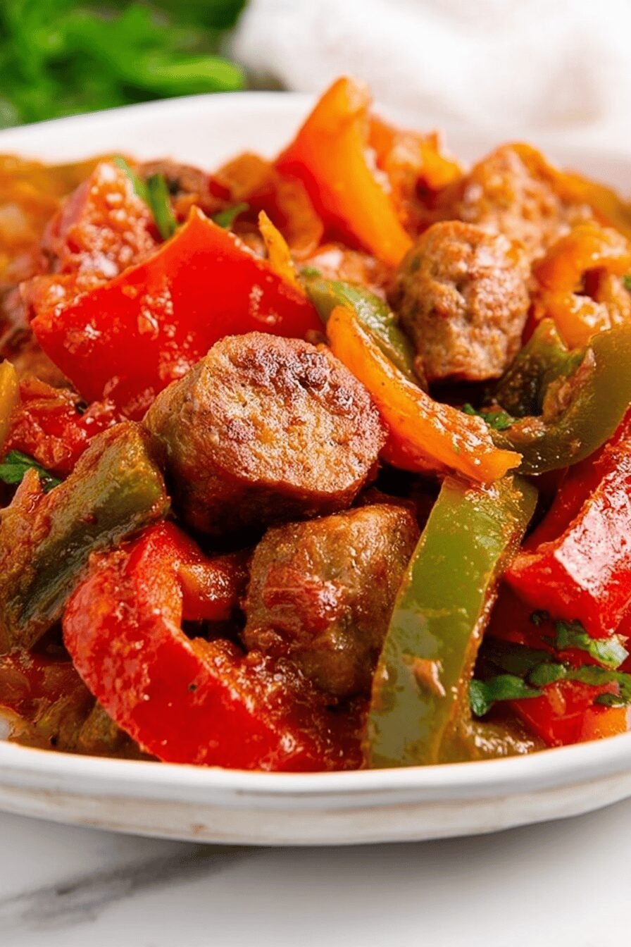 Sausage and Peppers Skillet Delight
