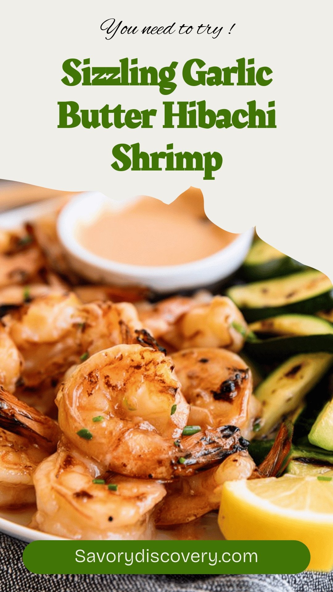 Sizzling Garlic Butter Hibachi Shrimp