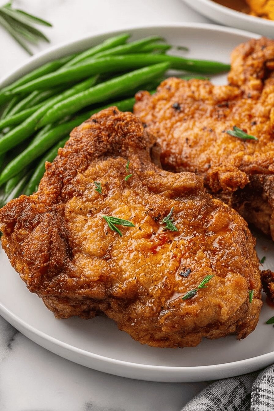 Skillet-Seared Pork Chops with Herbs