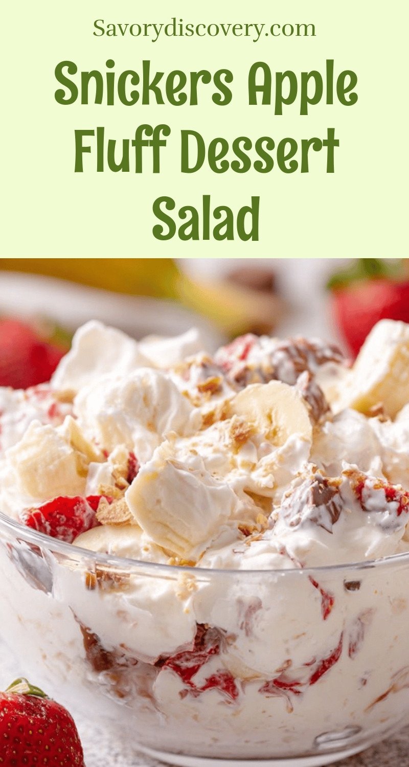 Snickers Apple Fluff Dessert Salad