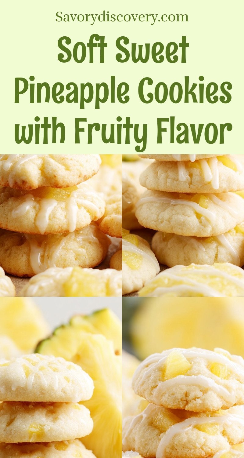Soft Sweet Pineapple Cookies with Fruity Flavor