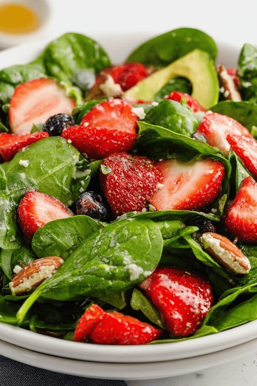 Strawberry Spinach Salad Recipe Easy Healthy Dish