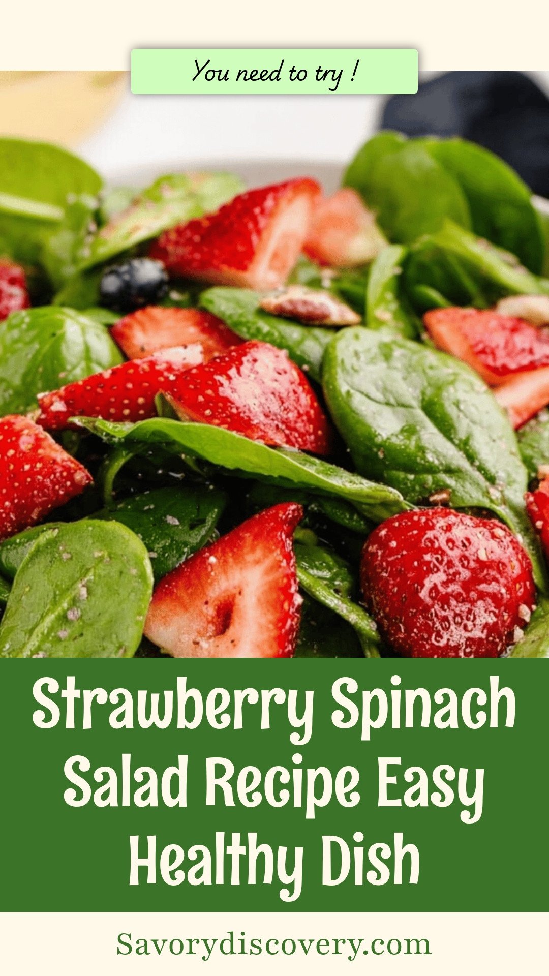 Strawberry Spinach Salad Recipe Easy Healthy Dish