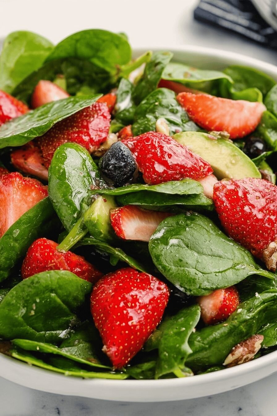 Strawberry Spinach Salad Recipe Easy Healthy Dish