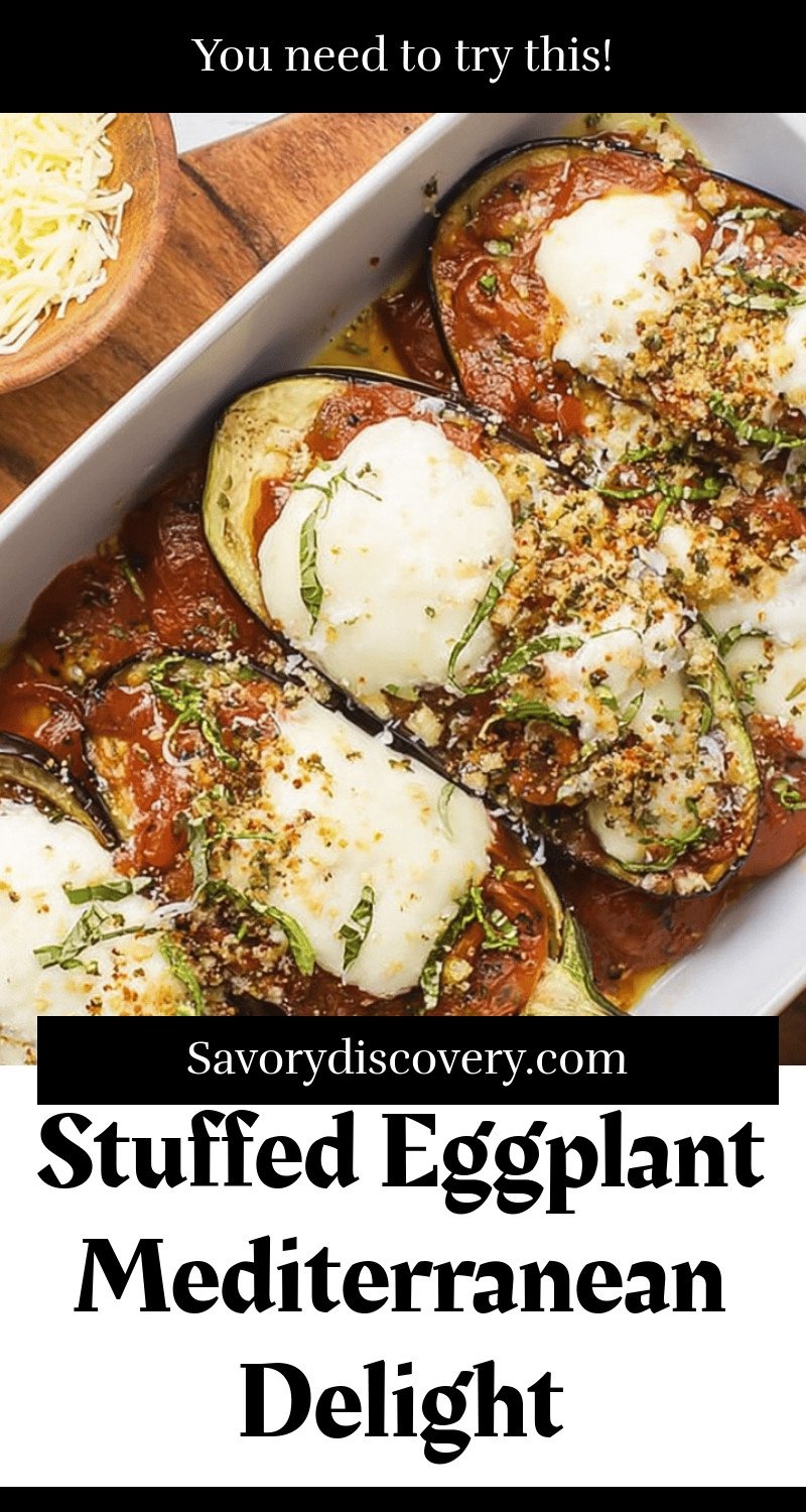 Stuffed Eggplant Mediterranean Delight