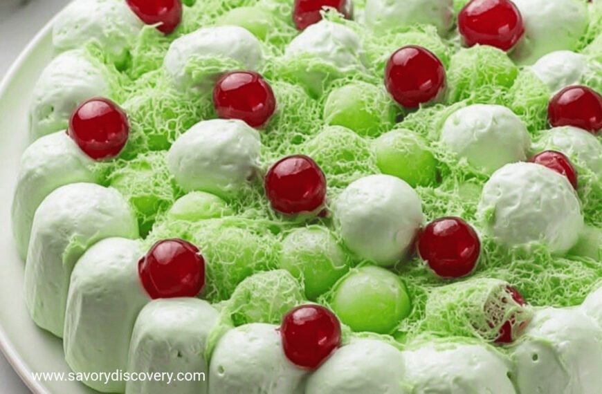 Sweet Fluffy Seafoam Salad Dessert