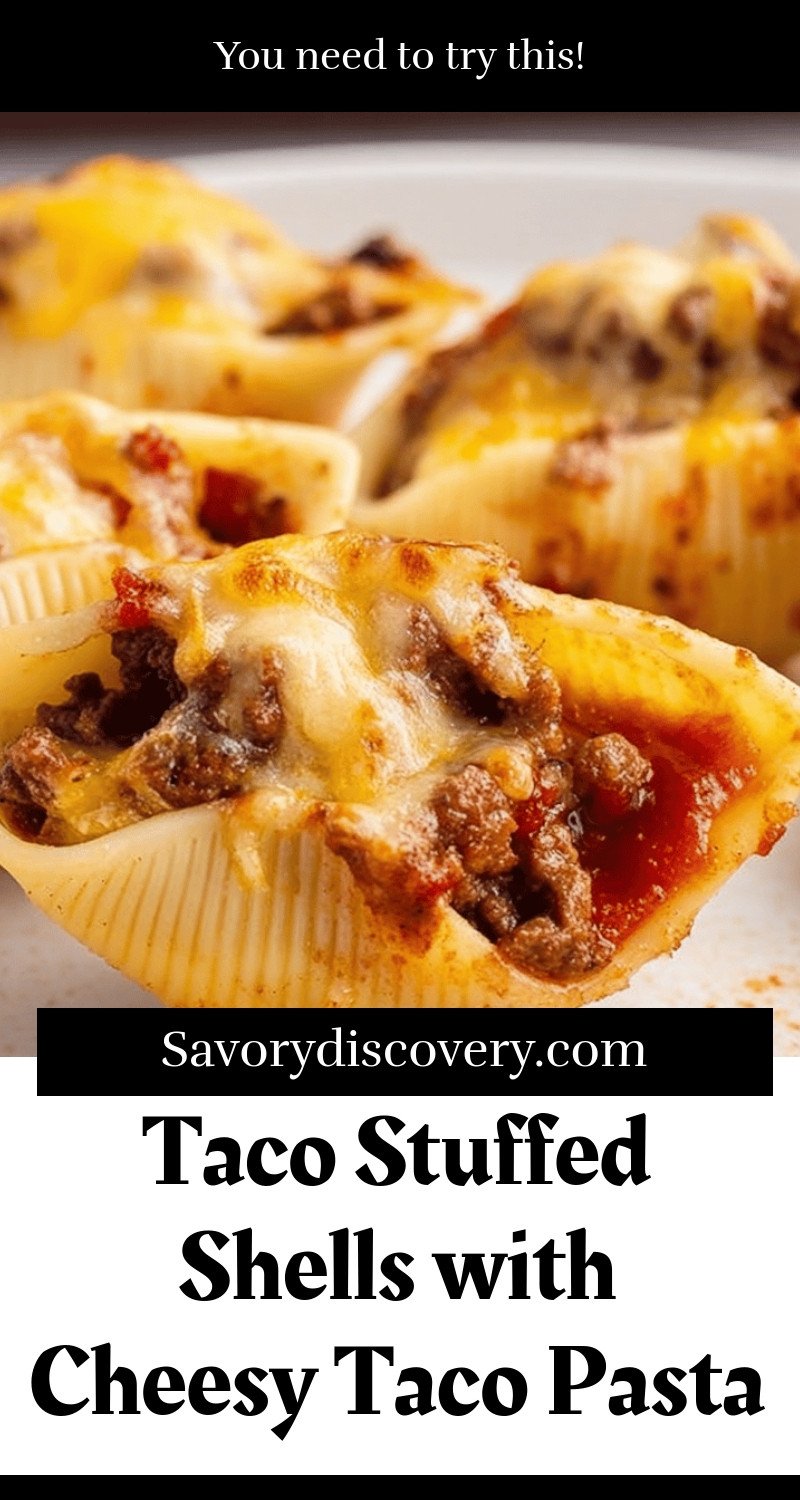 Taco Stuffed Shells with Cheesy Taco Pasta